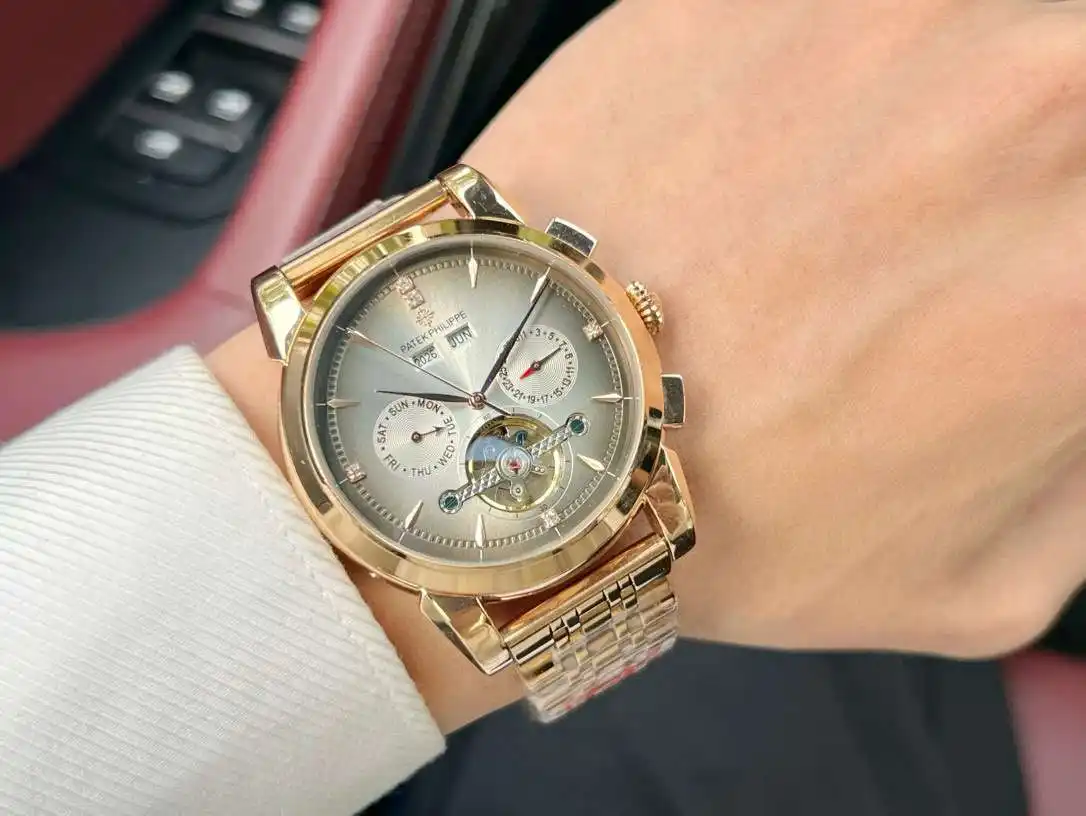 General Watches Watch, men's watch with original fully automatic mechanical movement, top-grade 316 stainless steel case and strap, mineral super mirror, diameter 42cm KK05050 view 7