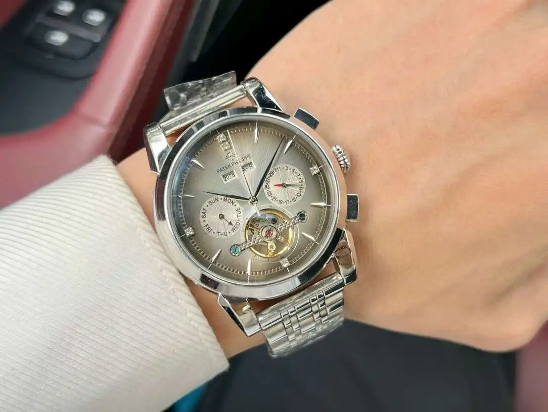 General Watches Watch, men's watch with original fully automatic mechanical movement, top-grade 316 stainless steel case and strap, mineral super mirror, diameter 42cm KK05050 view 9