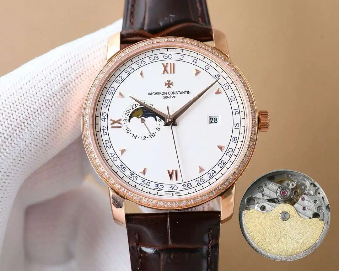 General Watches Watch Men's watch with original fully automatic mechanical movement, top-grade 316 stainless steel case and strap, mineral super mirror, diameter 41cm KK07850 1 view 5