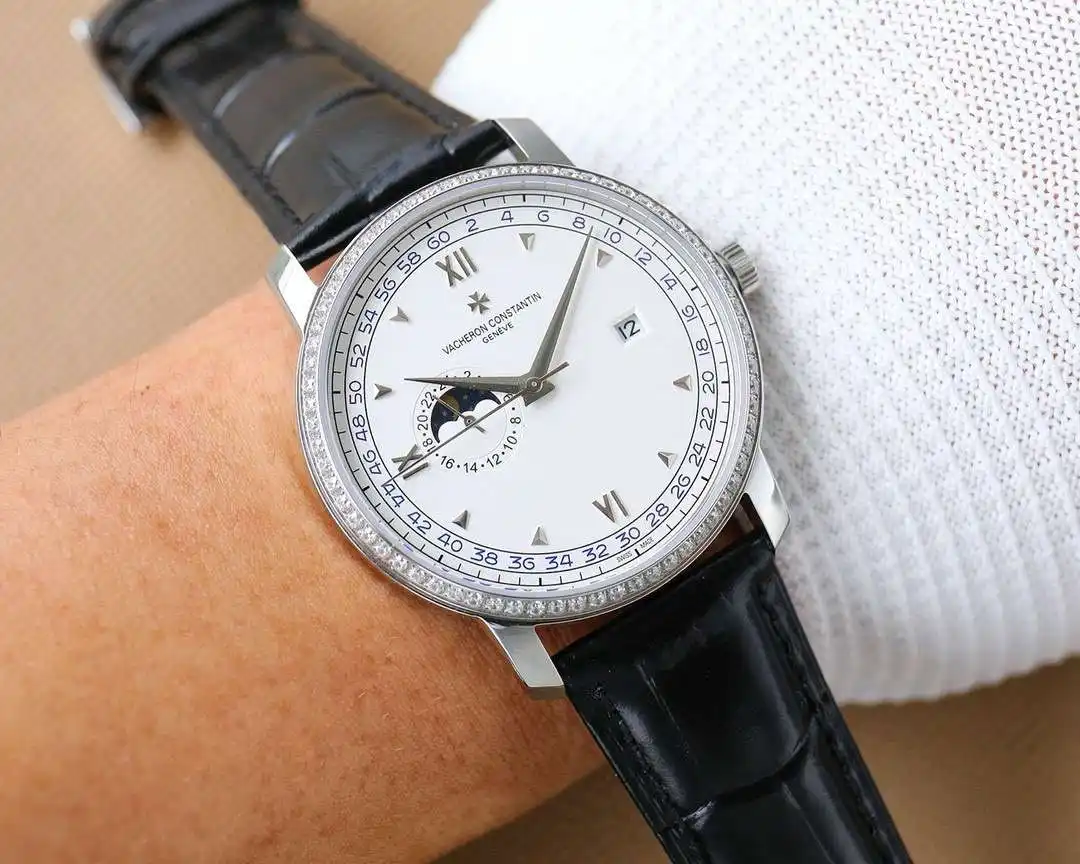 General Watches Watch Men's watch with original fully automatic mechanical movement, top-grade 316 stainless steel case and strap, mineral super mirror, diameter 41cm KK07850 1 view 7