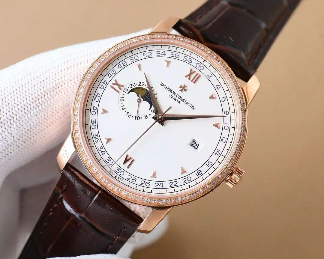 General Watches Watch Men's watch with original fully automatic mechanical movement, top-grade 316 stainless steel case and strap, mineral super mirror, diameter 41cm KK07850 1 view 9