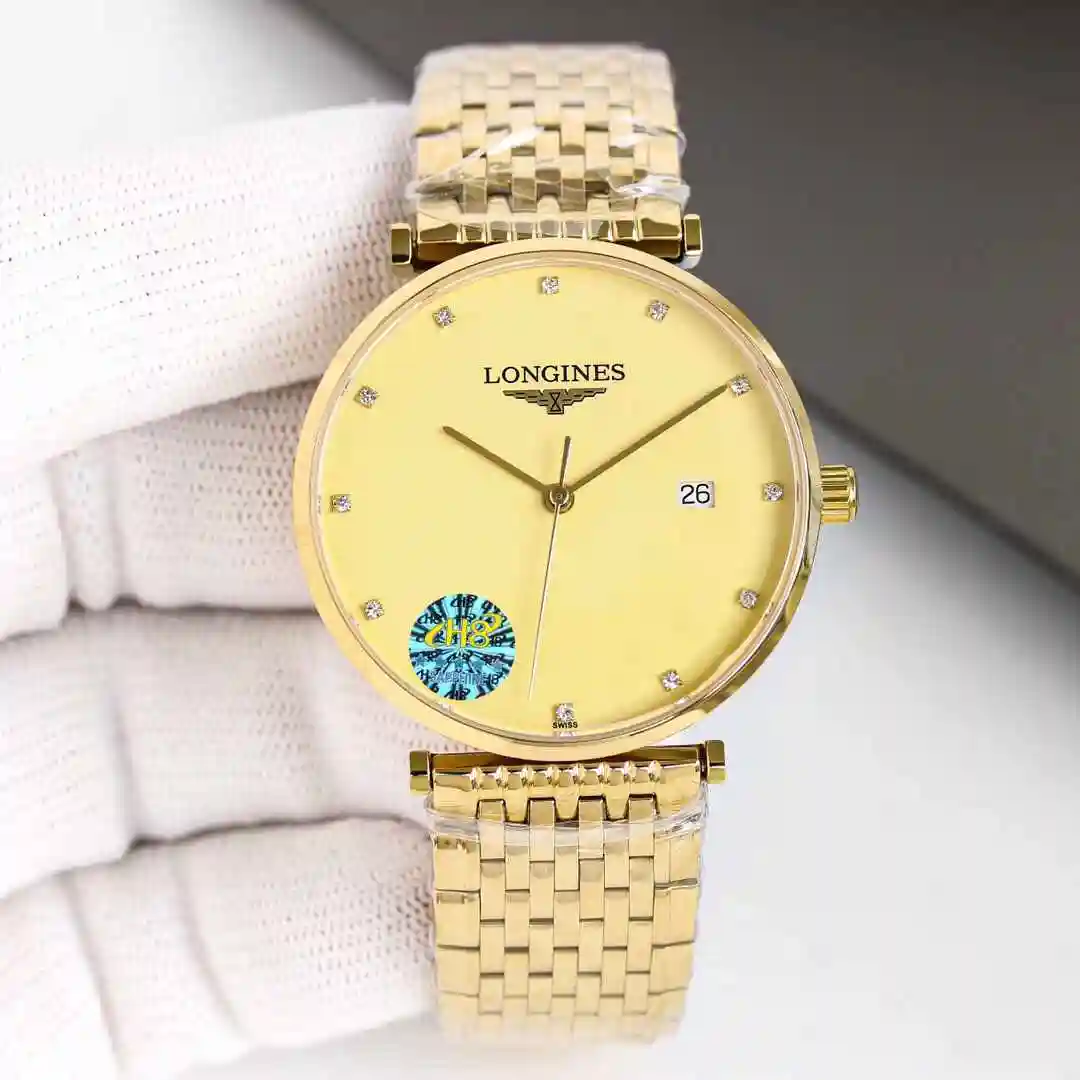 General Watches Longines watch for men with original fully automatic mechanical movement, top grade 316 precision steel case with mineral super strong mirror diameter of 39mm kk09800 2 view 5