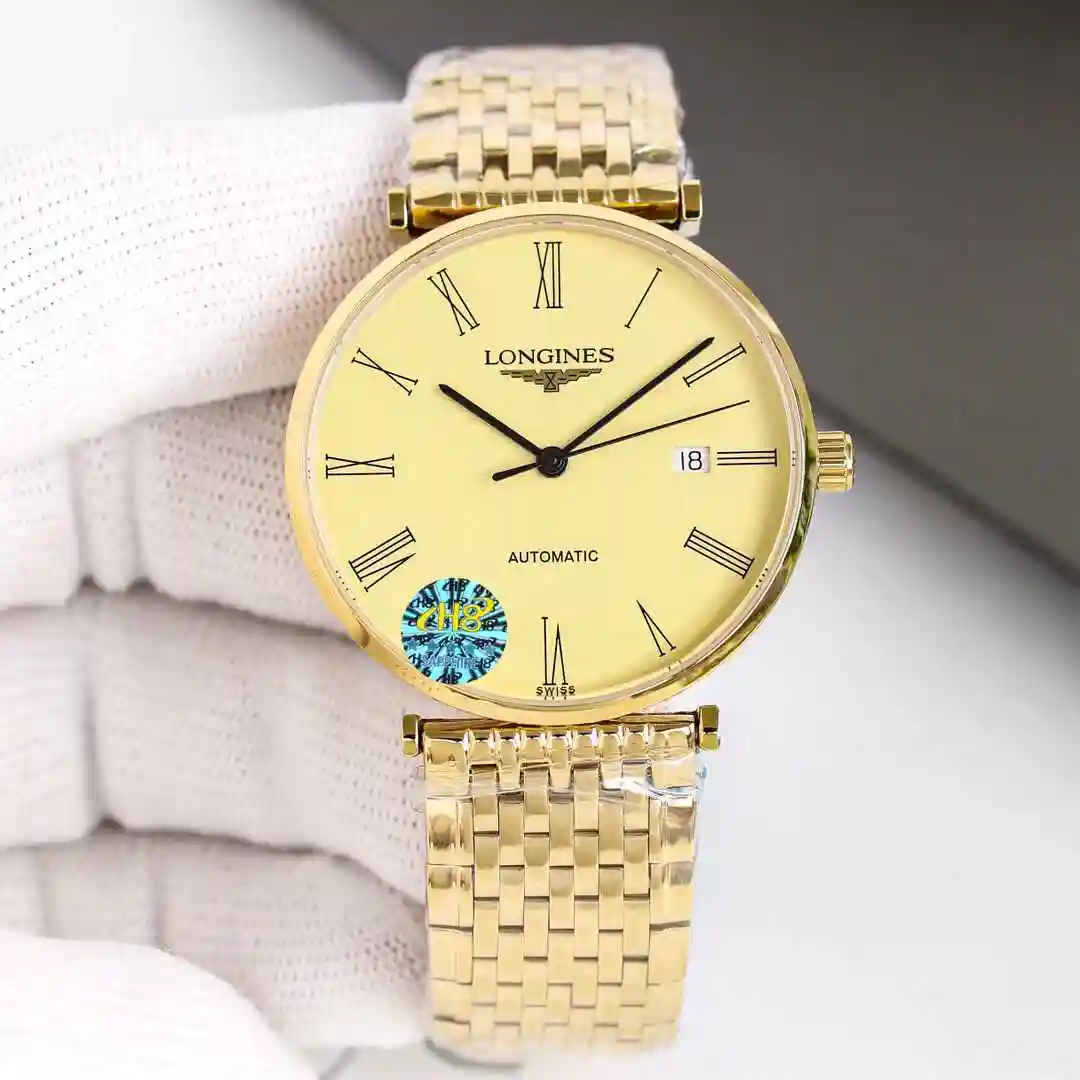General Watches Longines watch for men with original fully automatic mechanical movement, top grade 316 precision steel case with mineral super strong mirror diameter of 39mm kk09800 2 view 7