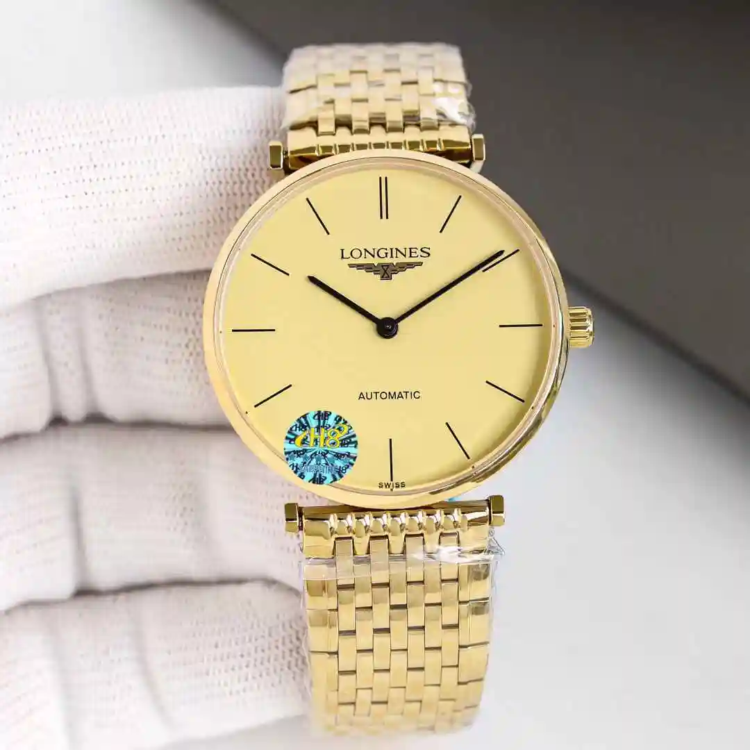 General Watches Longines watch for men with original fully automatic mechanical movement, top grade 316 precision steel case with mineral super strong mirror diameter of 39mm kk09800 2 view 8