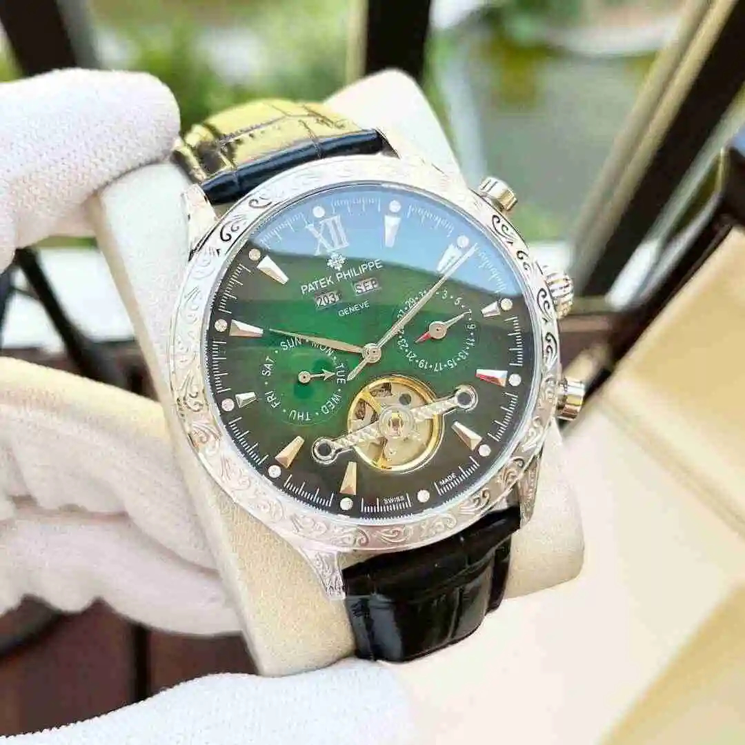 General Watches Patek Philippe Watch Men's Watch Paired with Original Fully Automatic Mechanical Movement Top Grade 316 Precision Steel Case Case with Mineral Super Strong Mirror Diameter 42mm KK06300 view 5