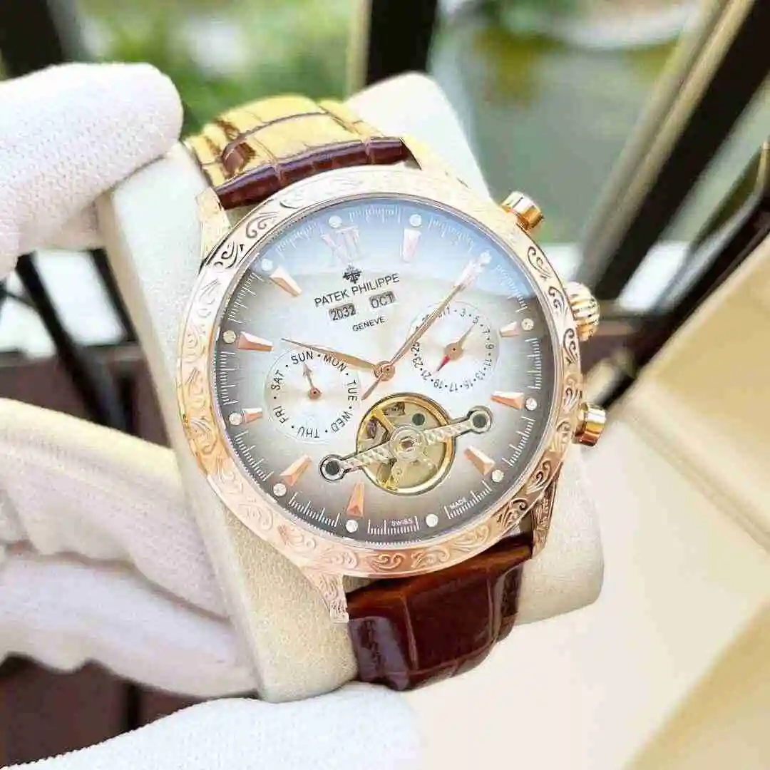 General Watches Patek Philippe Watch Men's Watch Paired with Original Fully Automatic Mechanical Movement Top Grade 316 Precision Steel Case Case with Mineral Super Strong Mirror Diameter 42mm KK06300 view 6