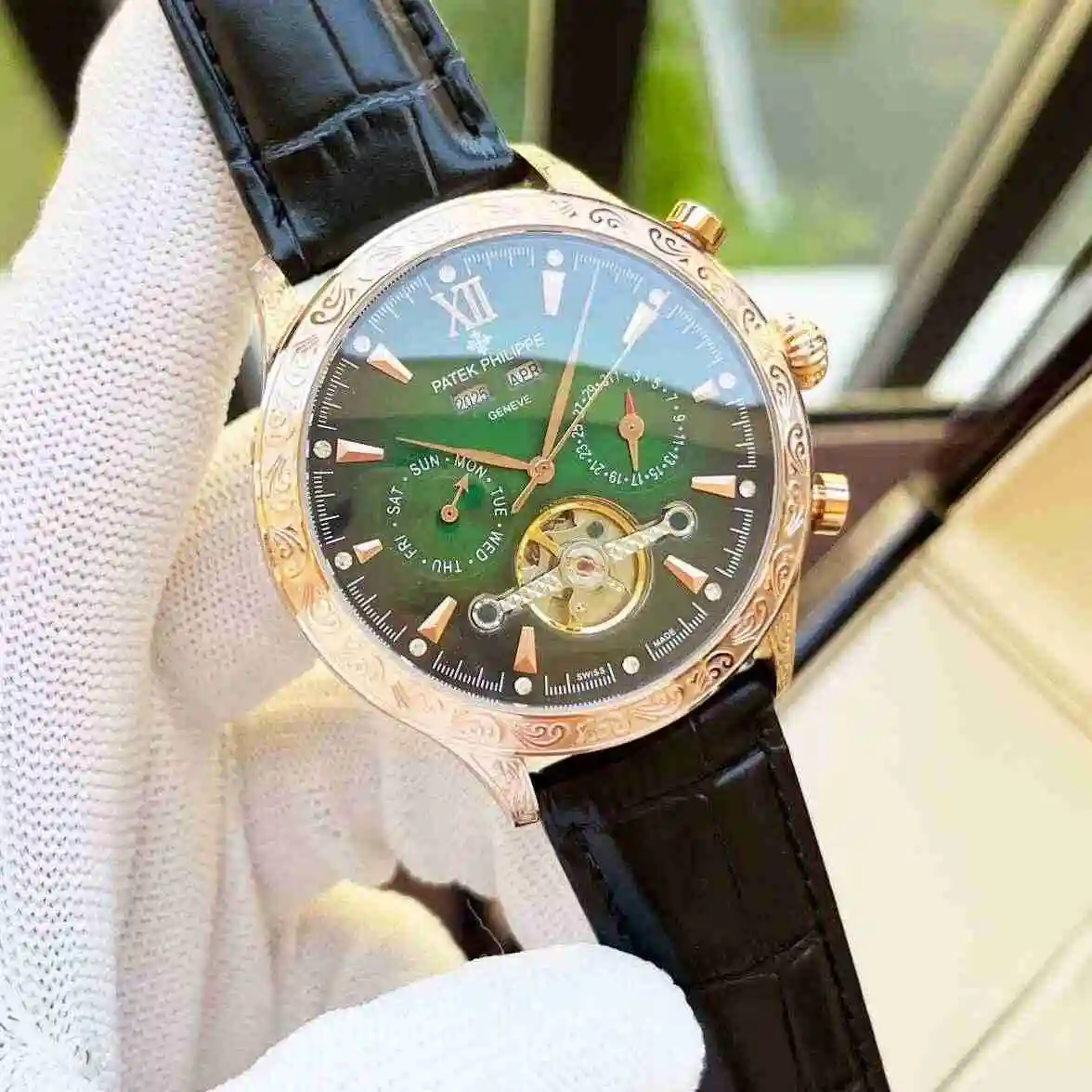 General Watches Patek Philippe Watch Men's Watch Paired with Original Fully Automatic Mechanical Movement Top Grade 316 Precision Steel Case Case with Mineral Super Strong Mirror Diameter 42mm KK06300 view 8