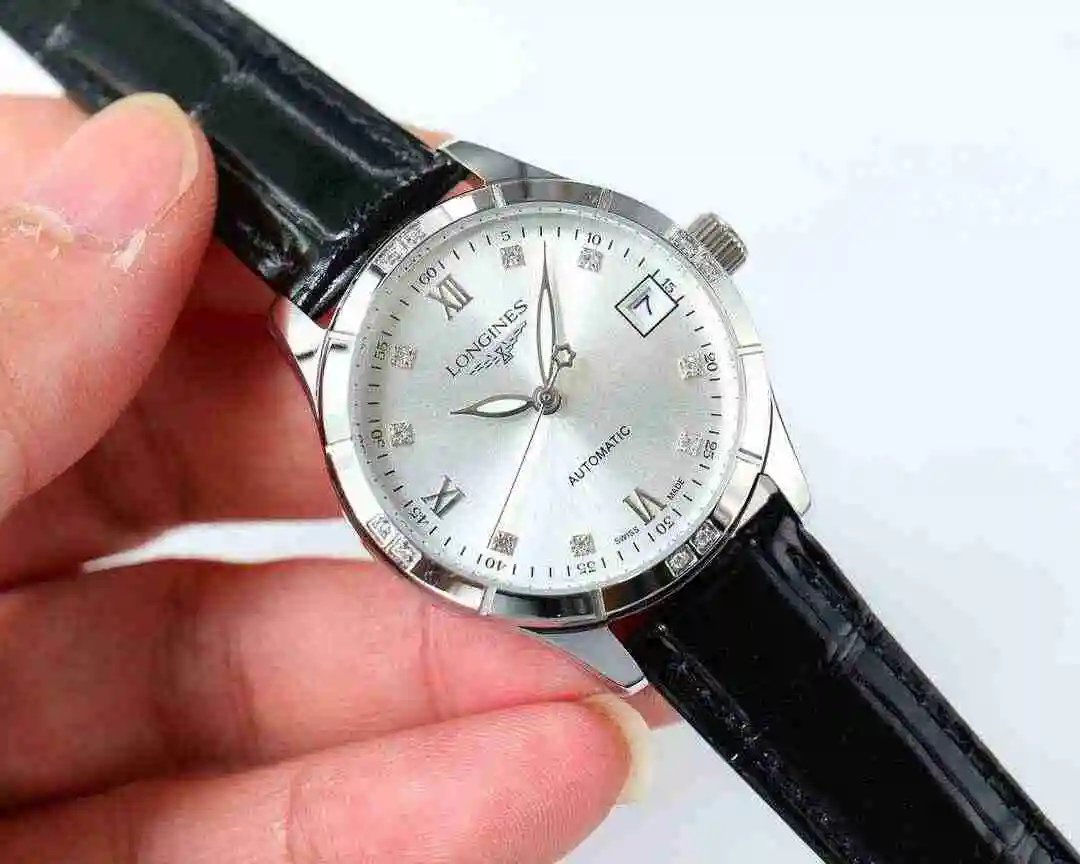 General Watches Longines watch for women with original fully automatic mechanical movement, top grade 316 precision steel case with mineral super strong mirror diameter 33mm kk07500 view 7