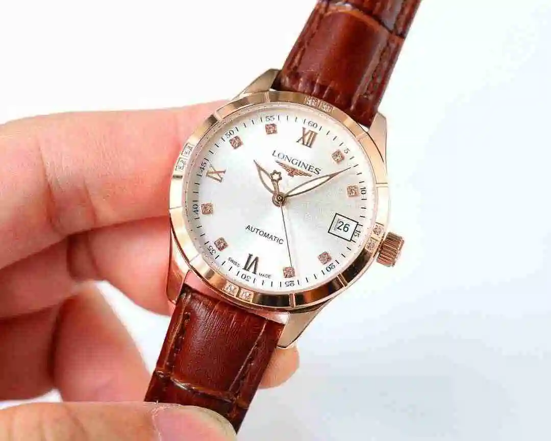 General Watches Longines watch for women with original fully automatic mechanical movement, top grade 316 precision steel case with mineral super strong mirror diameter 33mm kk07500 view 8