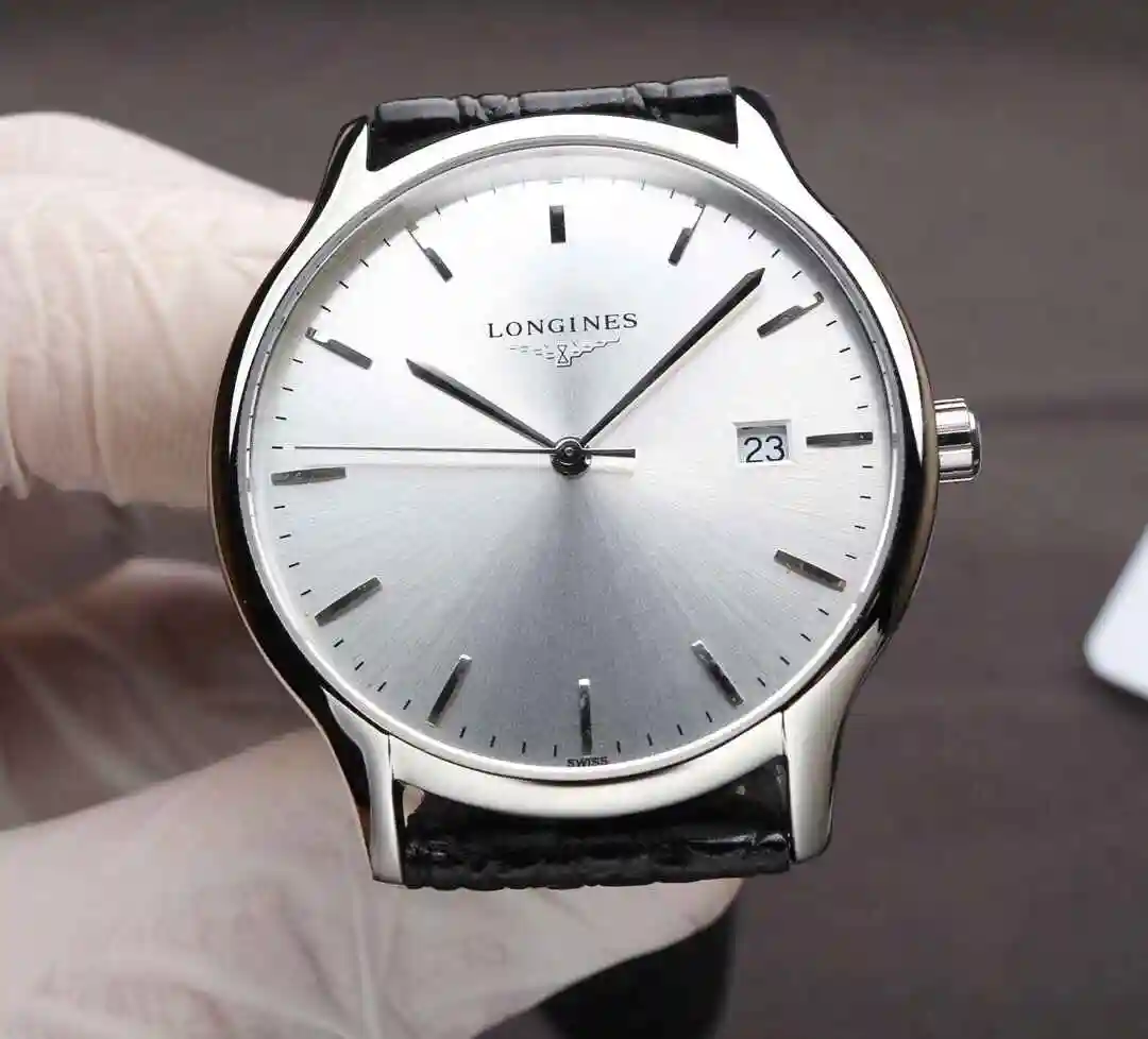 General Watches Longines Watch Men's Watch Paired with Original Fully Automatic Mechanical Movement Top Grade 316 Precision Steel Case with Mineral Super Strong Mirror Diameter 39mm KK04250 view 7