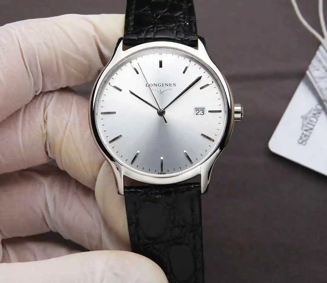 General Watches Longines Watch Men's Watch Paired with Original Fully Automatic Mechanical Movement Top Grade 316 Precision Steel Case with Mineral Super Strong Mirror Diameter 39mm KK04250 view 8
