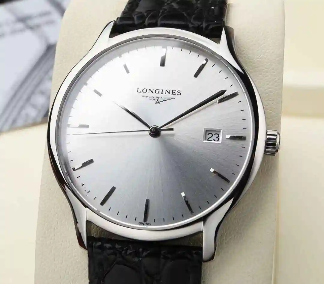 General Watches Longines Watch Men's Watch Paired with Original Fully Automatic Mechanical Movement Top Grade 316 Precision Steel Case with Mineral Super Strong Mirror Diameter 39mm KK04250 view 9