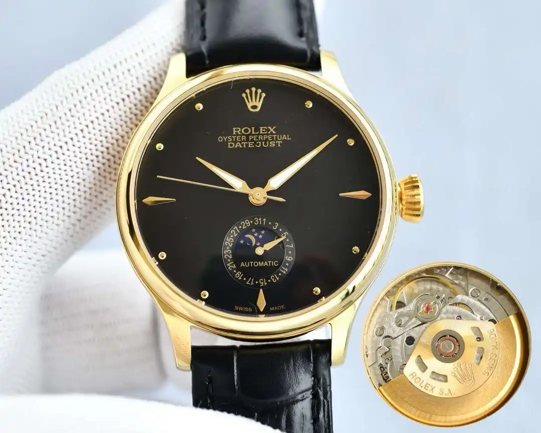 General Watches Watch Rolex men's watch with original fully automatic mechanical movement, top-grade 316 stainless steel case and strap, mineral super mirror, diameter 40mm KK06850 1 view 5