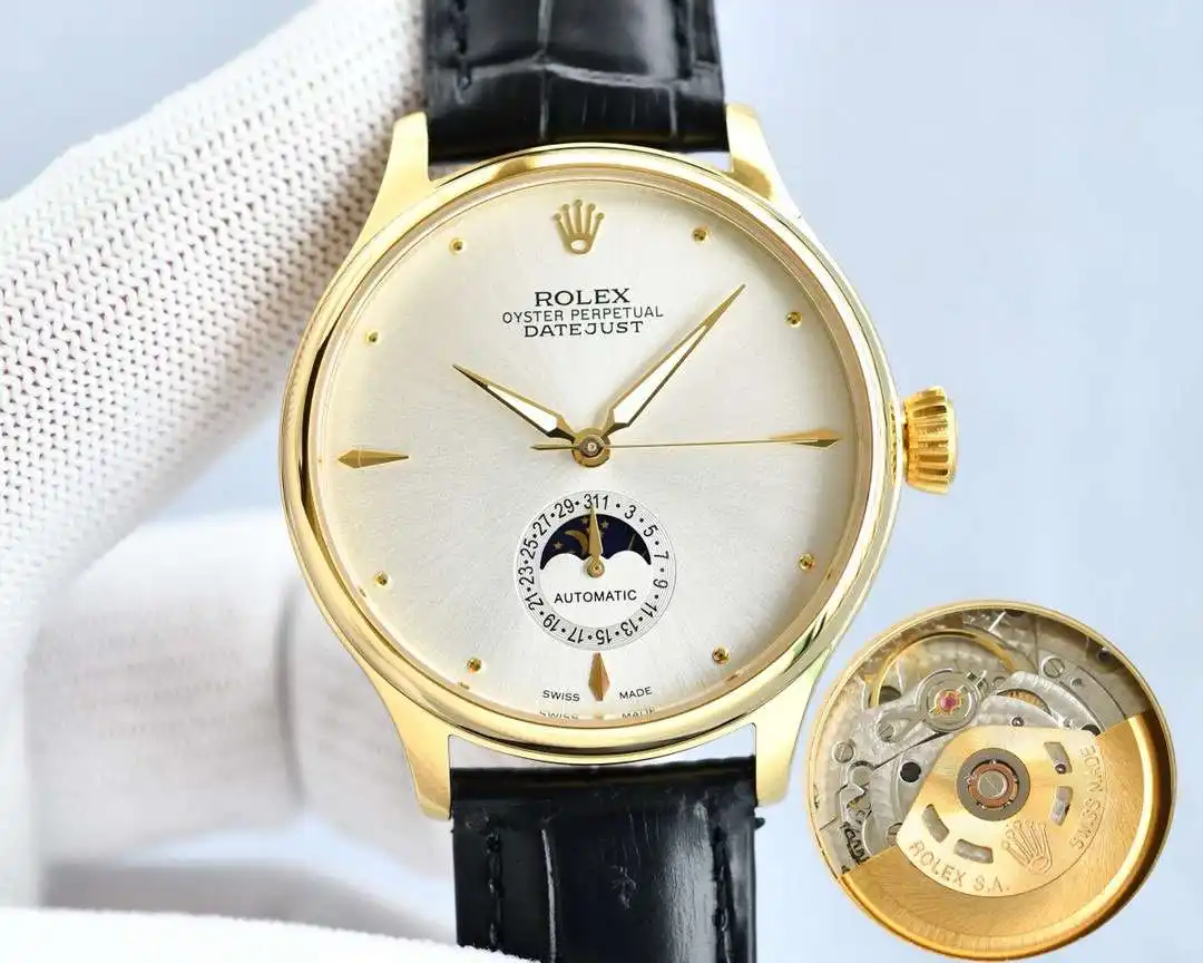 General Watches Watch Rolex men's watch with original fully automatic mechanical movement, top-grade 316 stainless steel case and strap, mineral super mirror, diameter 40mm KK06850 1 view 6