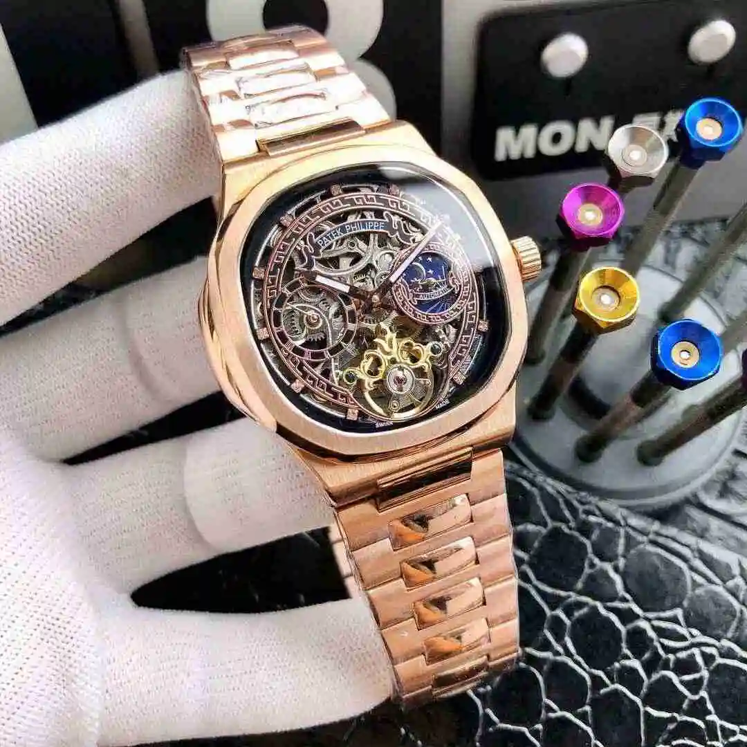 General Watches Patek Philippe Watch Men's Watch Paired with Original Fully Automatic Mechanical Movement Top Grade 316 Precision Steel Case Case with Mineral Super Strong Mirror Diameter 42mm KK05450 4 view 6
