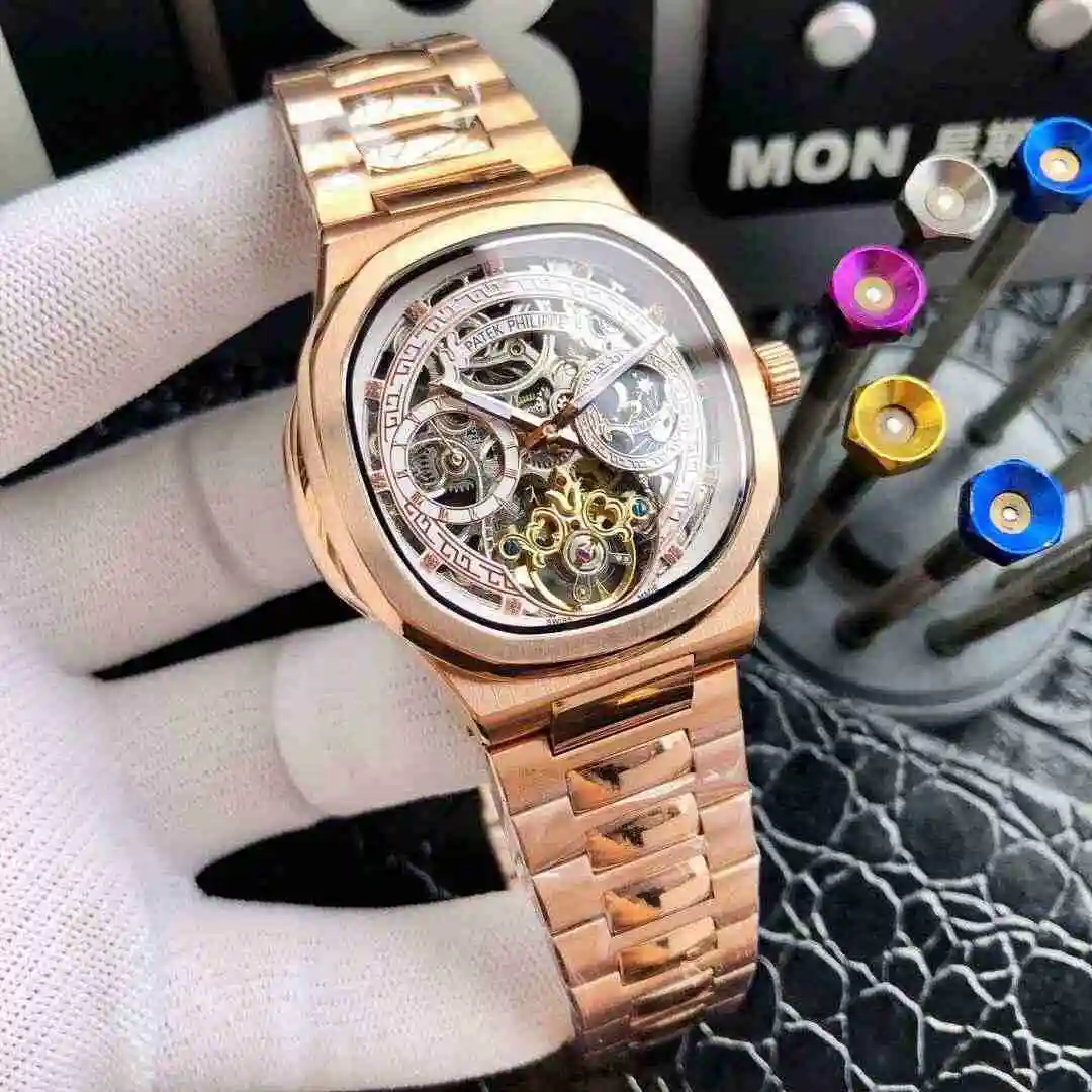 General Watches Patek Philippe Watch Men's Watch Paired with Original Fully Automatic Mechanical Movement Top Grade 316 Precision Steel Case Case with Mineral Super Strong Mirror Diameter 42mm KK05450 4 view 7