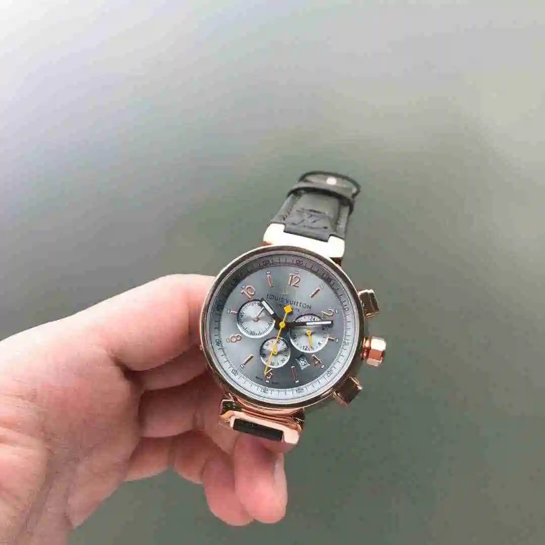 General Watches LV watch for men with original fully automatic mechanical movement, top grade 316 precision steel case with mineral super strong mirror diameter of 43mm KK03150 view 4
