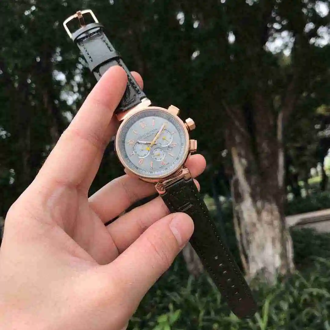General Watches LV watch for men with original fully automatic mechanical movement, top grade 316 precision steel case with mineral super strong mirror diameter of 43mm KK03150 view 5