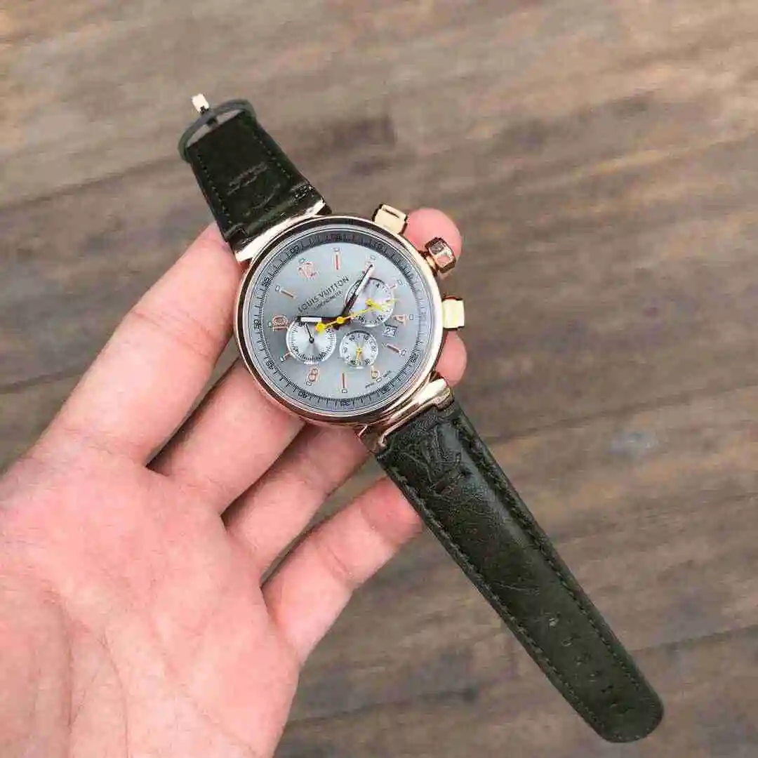 General Watches LV watch for men with original fully automatic mechanical movement, top grade 316 precision steel case with mineral super strong mirror diameter of 43mm KK03150 view 6