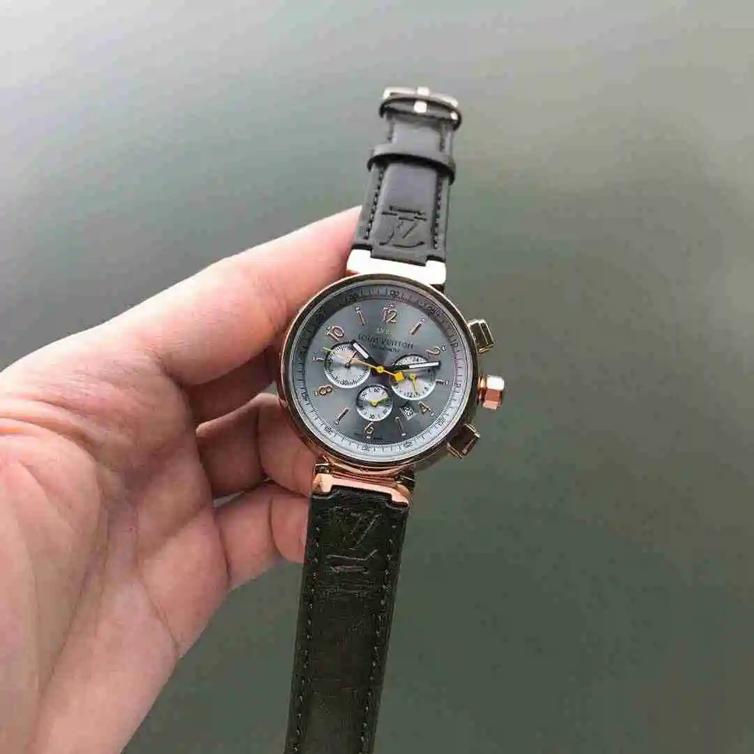 General Watches LV watch for men with original fully automatic mechanical movement, top grade 316 precision steel case with mineral super strong mirror diameter of 43mm KK03150 view 7