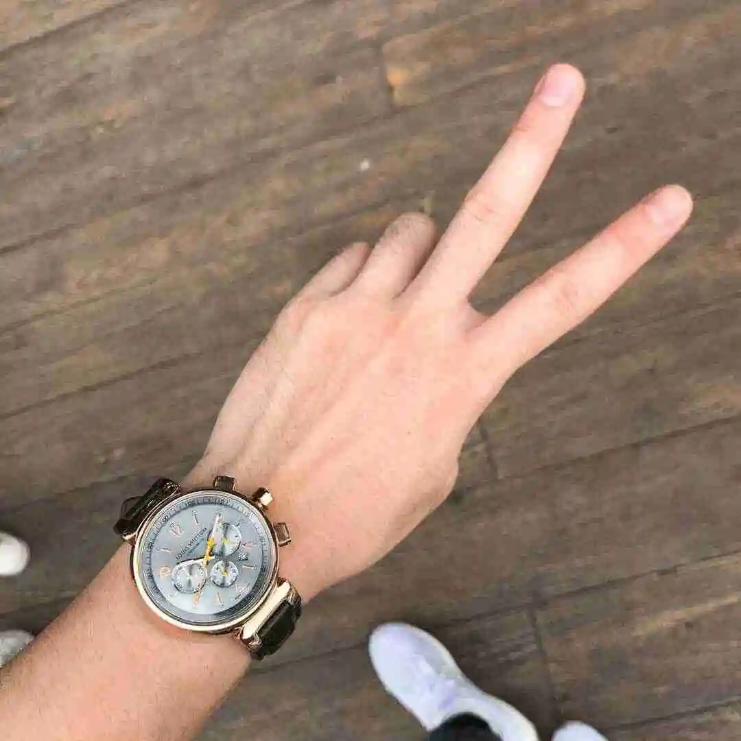 General Watches LV watch for men with original fully automatic mechanical movement, top grade 316 precision steel case with mineral super strong mirror diameter of 43mm KK03150 view 9