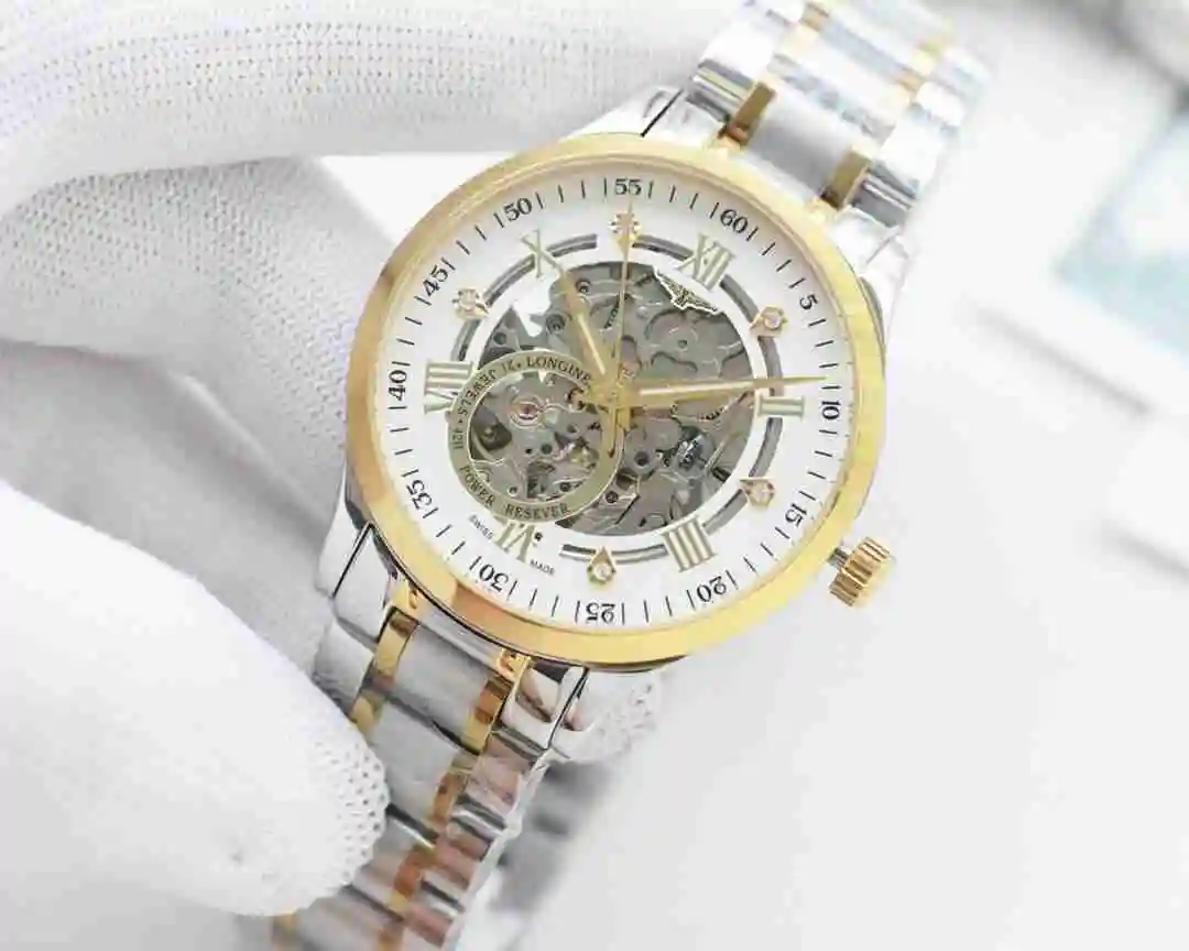 General Watches Longines Watch Men's Watch Paired with Original Fully Automatic Mechanical Movement Top Grade 316 Precision Steel Case with Mineral Super Strong Mirror Diameter 41mm KK04250 view 5