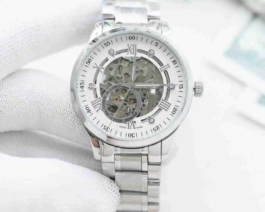 General Watches Longines Watch Men's Watch Paired with Original Fully Automatic Mechanical Movement Top Grade 316 Precision Steel Case with Mineral Super Strong Mirror Diameter 41mm KK04250 view 6