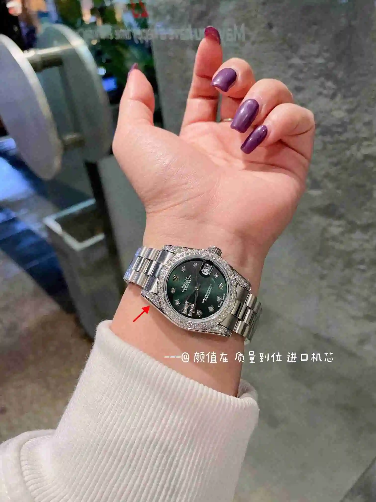 General Watches Rolex Watch Women's Watch Paired with Original Fully Automatic Mechanical Movement Top Grade 316 Precision Steel Case with Mineral Super Strong Mirror Diameter 31cm KK03050 2 view 2