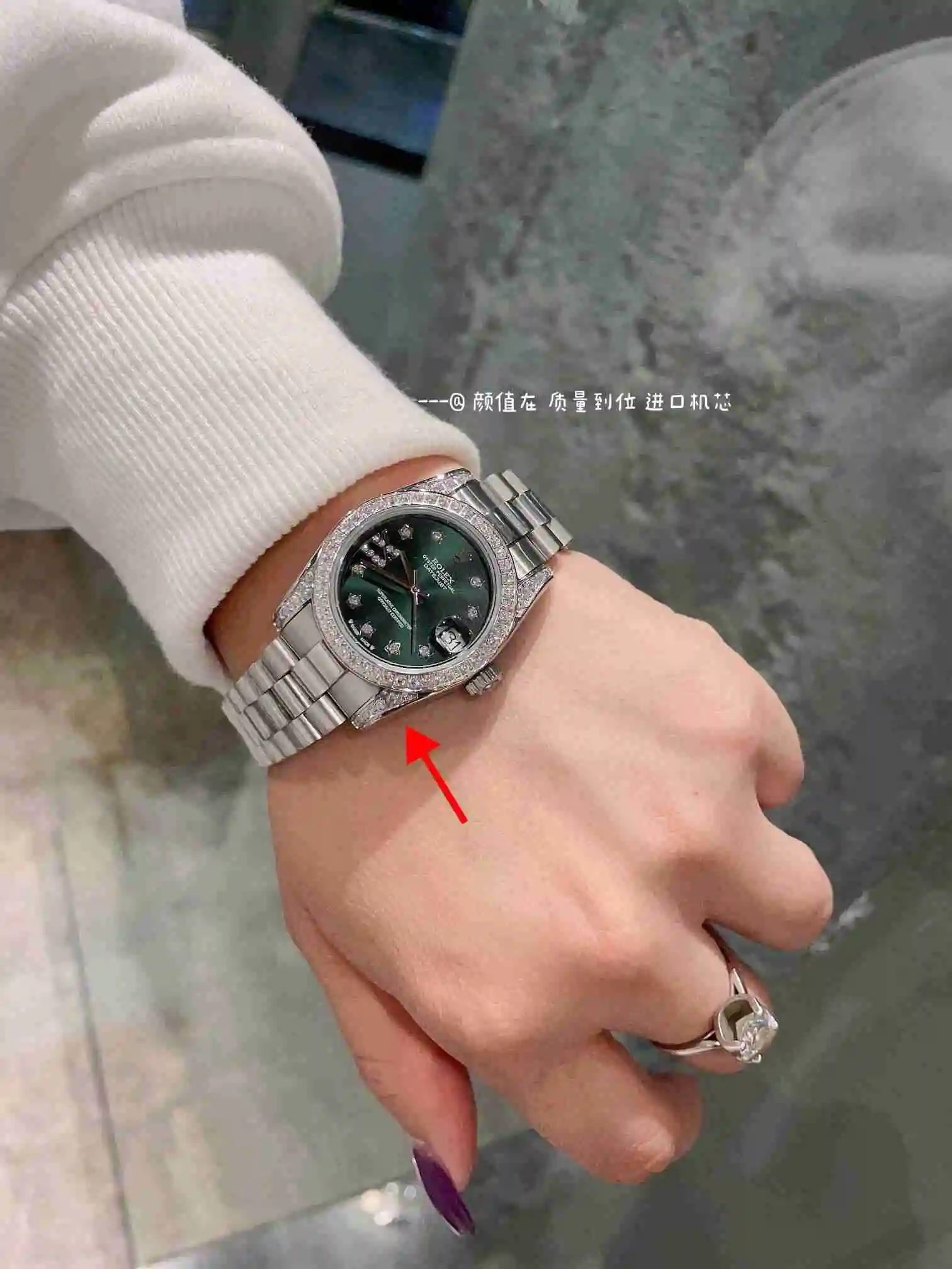 General Watches Rolex Watch Women's Watch Paired with Original Fully Automatic Mechanical Movement Top Grade 316 Precision Steel Case with Mineral Super Strong Mirror Diameter 31cm KK03050 2 view 4