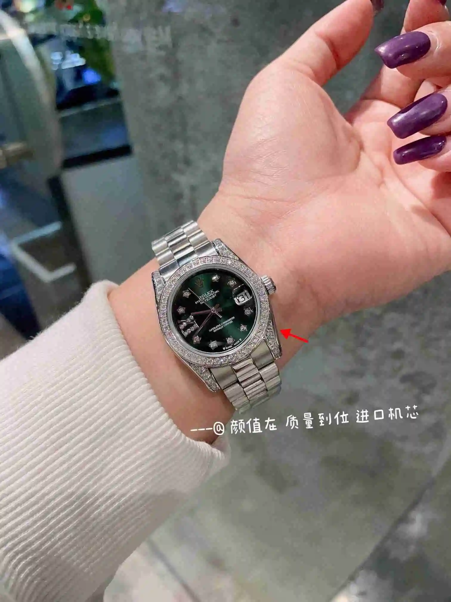 General Watches Rolex Watch Women's Watch Paired with Original Fully Automatic Mechanical Movement Top Grade 316 Precision Steel Case with Mineral Super Strong Mirror Diameter 31cm KK03050 2 view 5