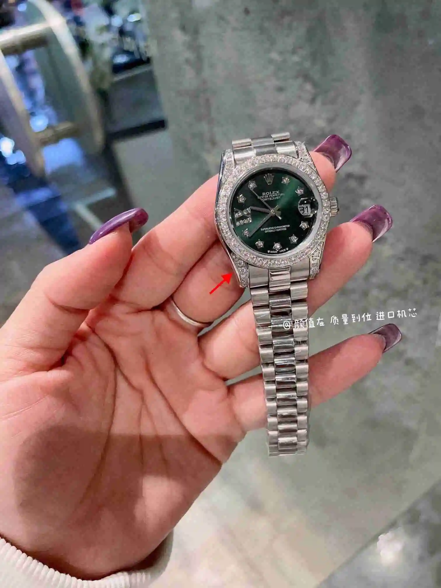 General Watches Rolex Watch Women's Watch Paired with Original Fully Automatic Mechanical Movement Top Grade 316 Precision Steel Case with Mineral Super Strong Mirror Diameter 31cm KK03050 2 view 9