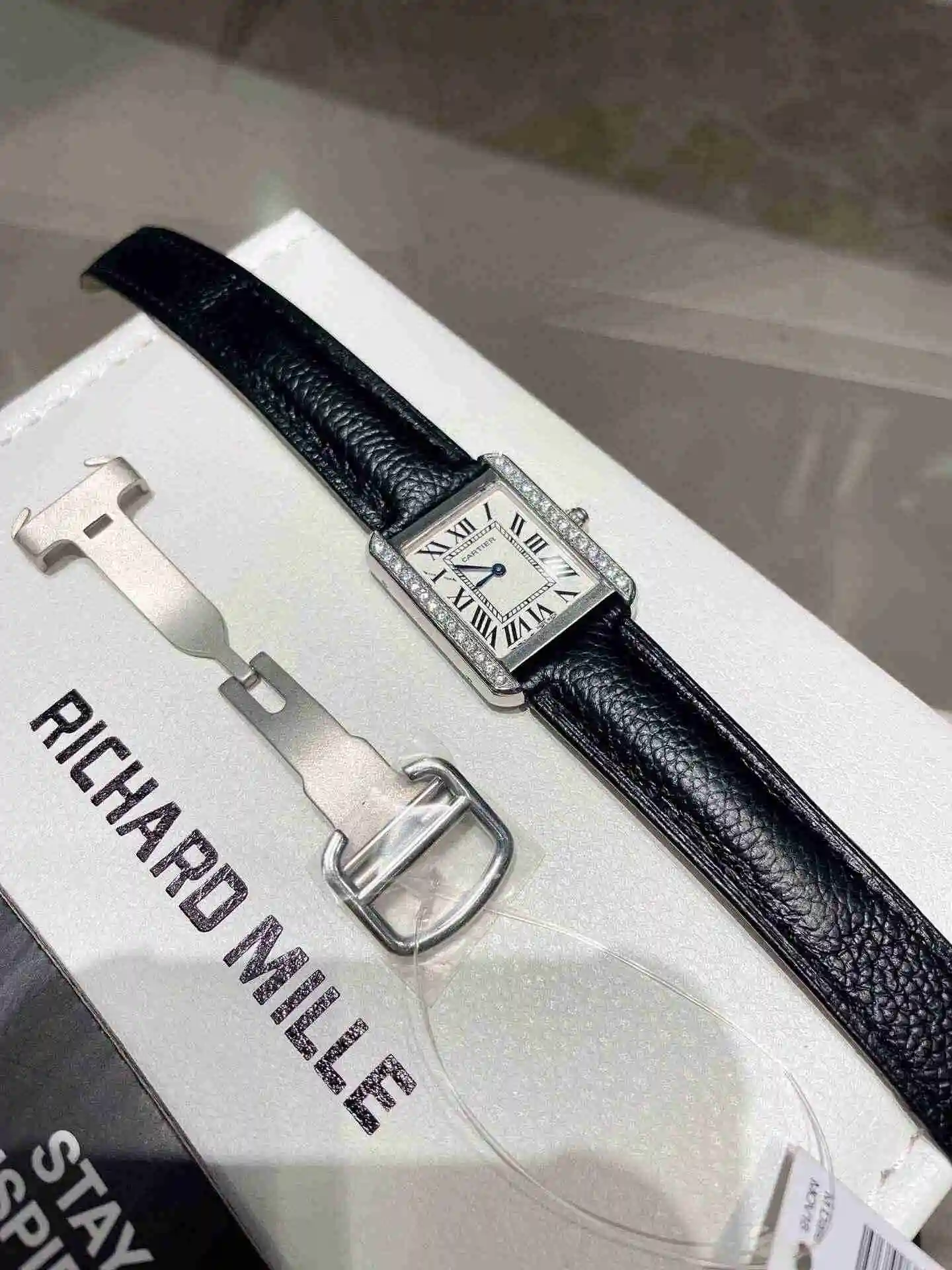 General Watches Cartier Watch Couple Watch Paired with Original Fully Automatic Mechanical Movement Top grade 316 Precision Steel Case Case with Mineral Super Strong Mirror Diameter 27MMX34MM KK03150 view 6