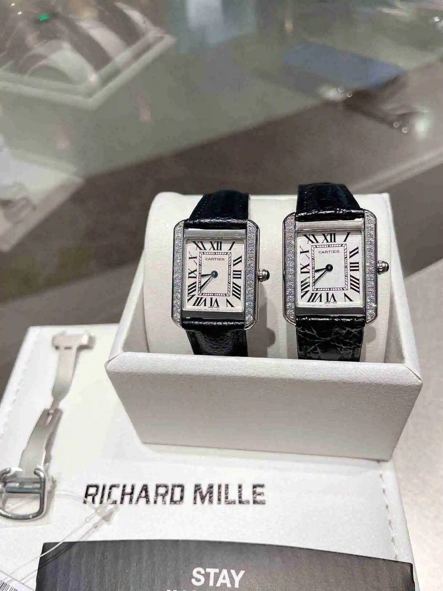 General Watches Cartier Watch Couple Watch Paired with Original Fully Automatic Mechanical Movement Top grade 316 Precision Steel Case Case with Mineral Super Strong Mirror Diameter 27MMX34MM KK03150 view 7