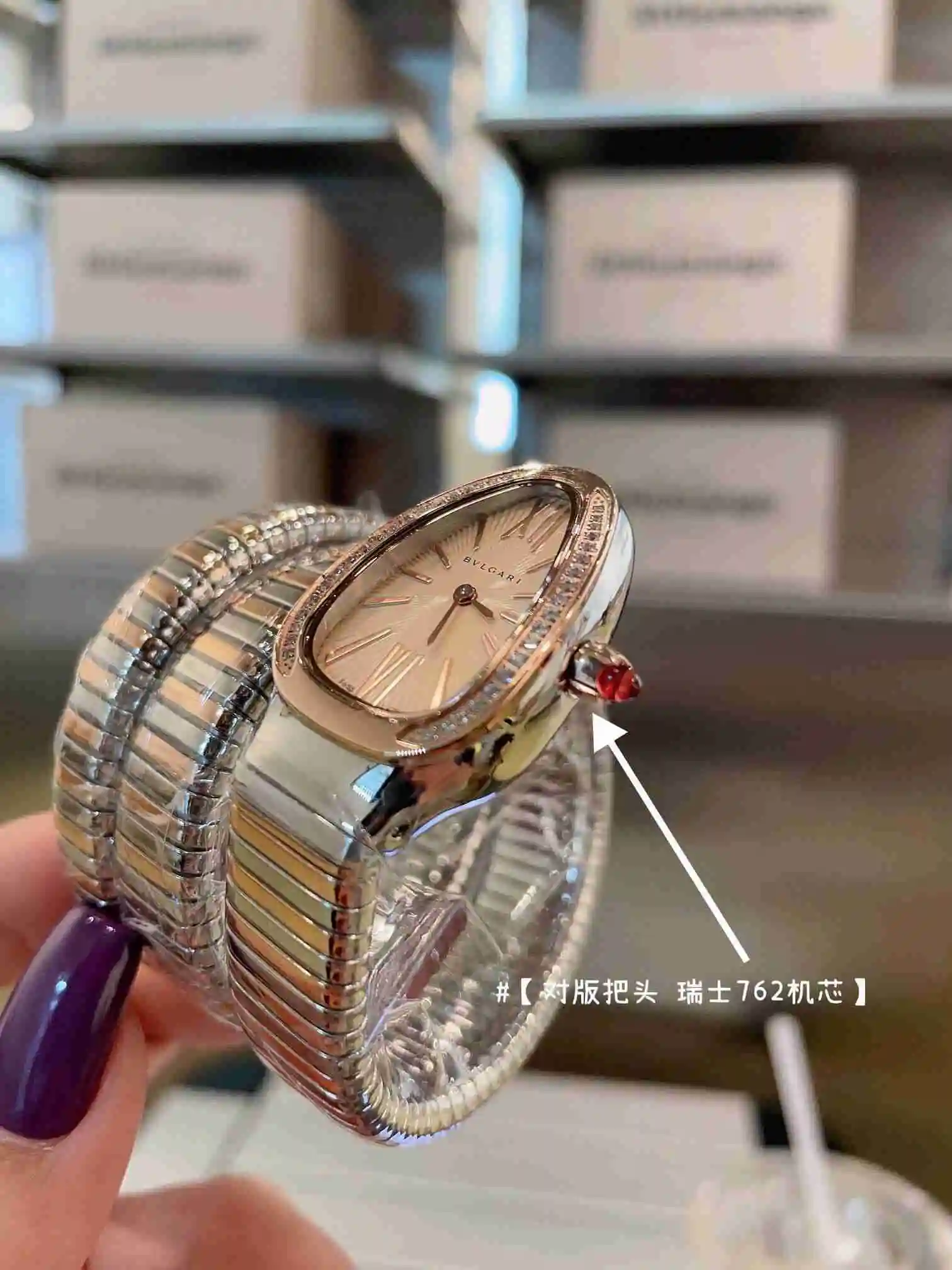 General Watches Bvlgari Bulgari women's watch paired with original fully automatic mechanical movement, top grade 316 precision steel case with mineral super strong mirror surface KK02850 3 view 3