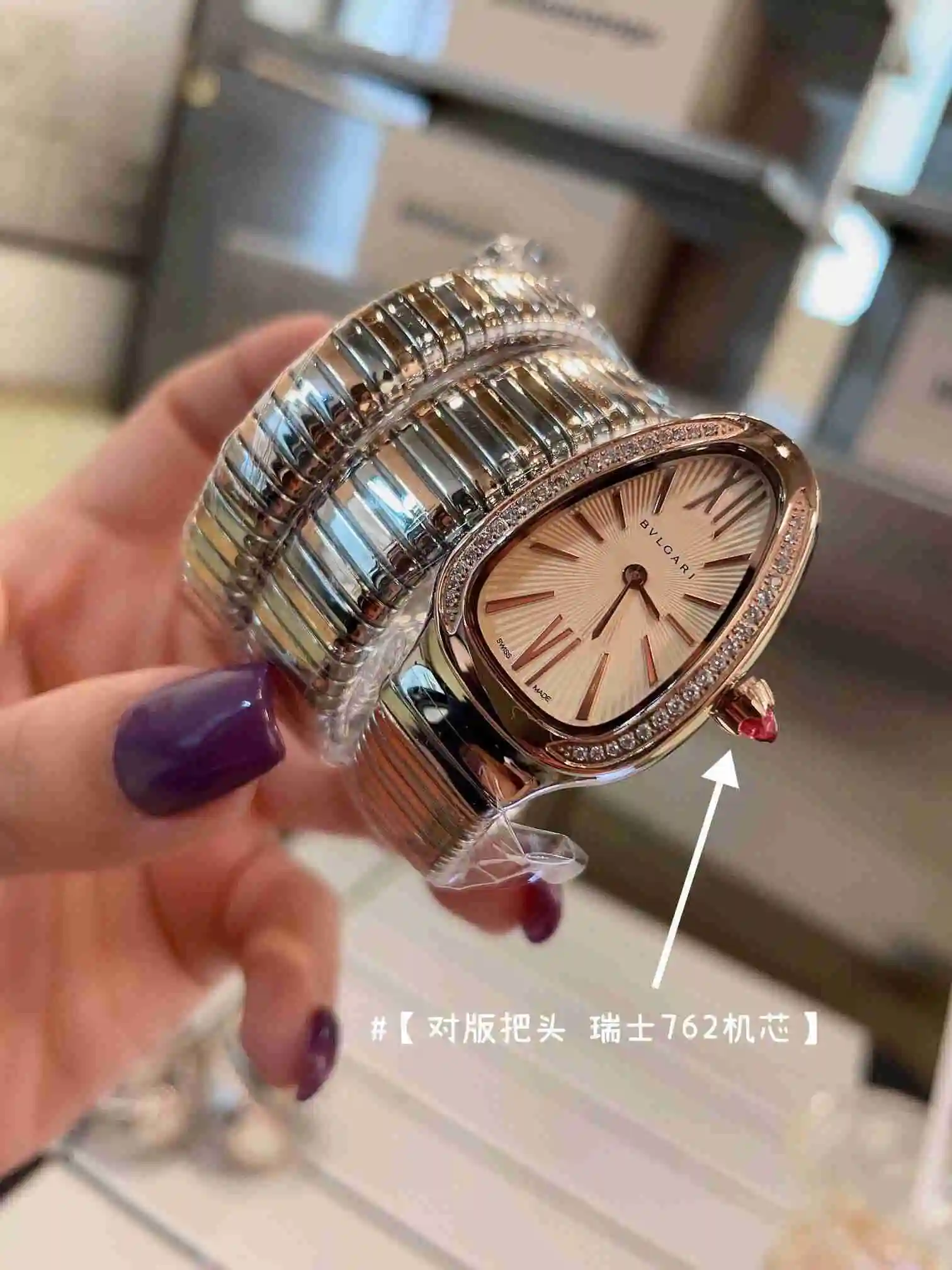 General Watches Bvlgari Bulgari women's watch paired with original fully automatic mechanical movement, top grade 316 precision steel case with mineral super strong mirror surface KK02850 3 view 4
