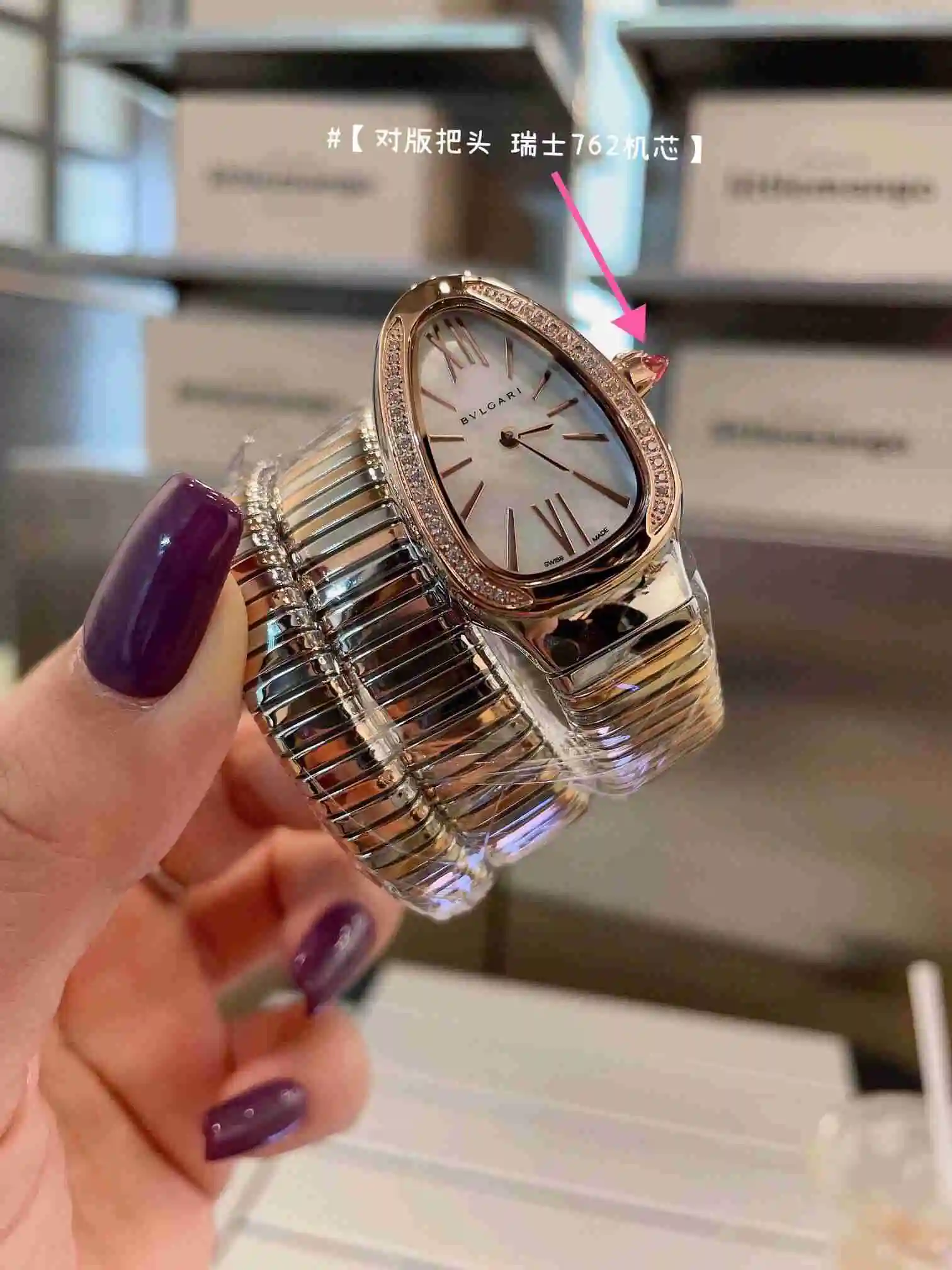 General Watches Bvlgari Bulgari women's watch paired with original fully automatic mechanical movement, top grade 316 precision steel case with mineral super strong mirror surface KK02850 3 view 5