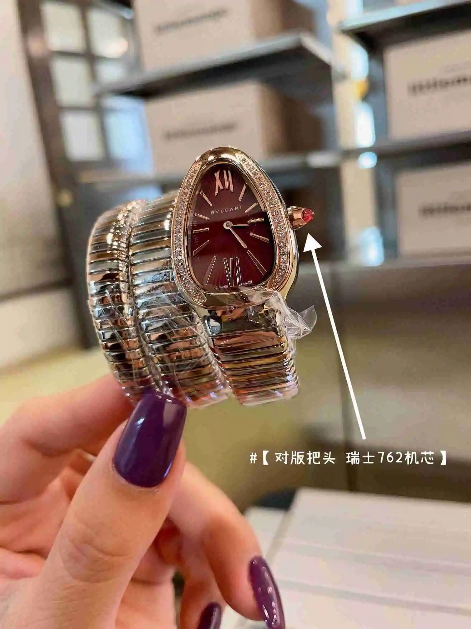 General Watches Bvlgari Bulgari women's watch paired with original fully automatic mechanical movement, top grade 316 precision steel case with mineral super strong mirror surface KK02850 3 view 8