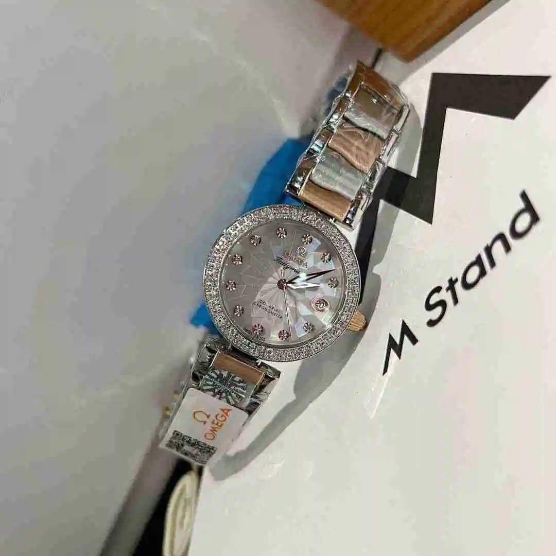 General Watches Omega Watch Women's Watch Paired with Original Fully Automatic Mechanical Movement Top Grade 316 Precision Steel Case with Mineral Super Strong Mirror Diameter 30mm KK03050 3 view 4