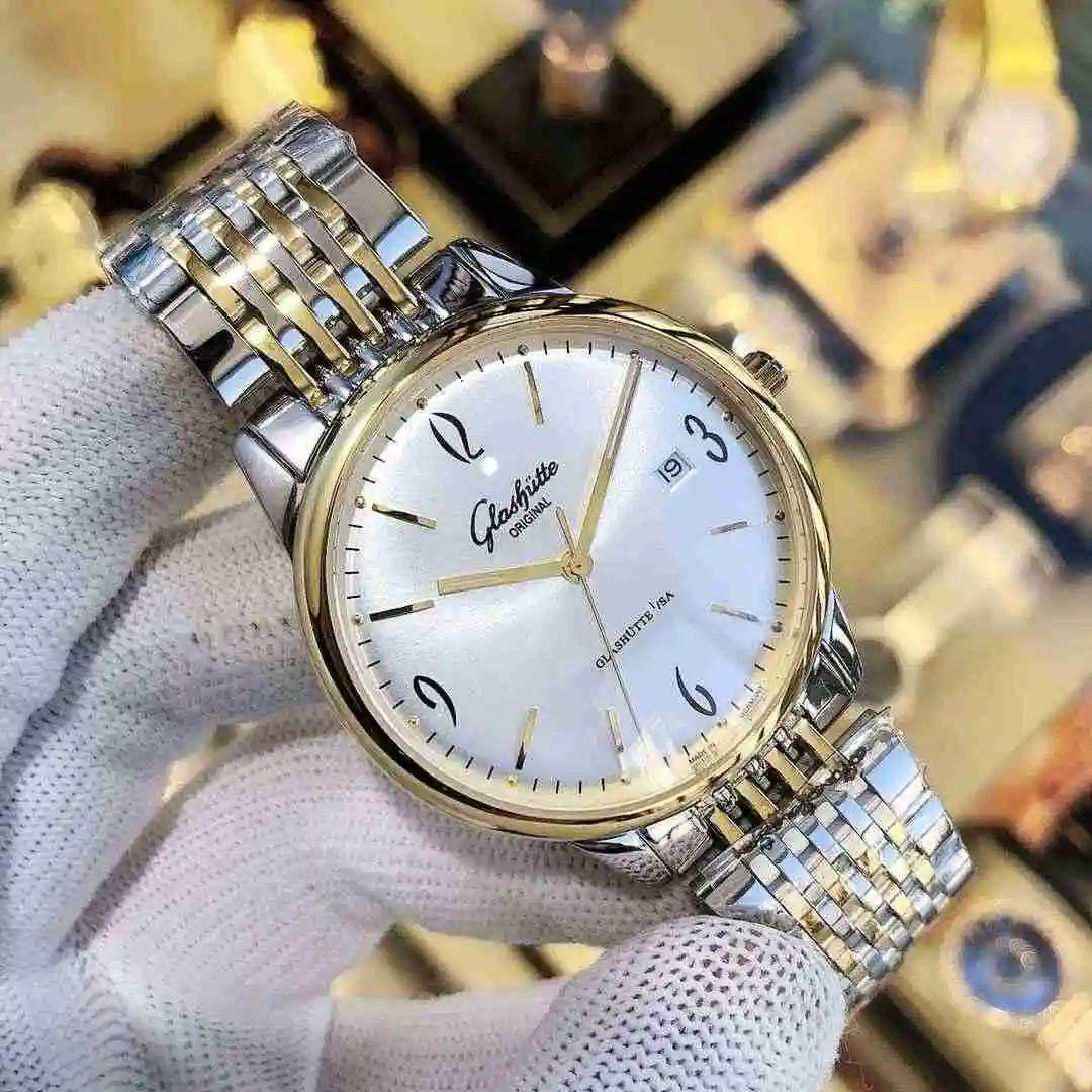 General Watches Glash tte Original white 500 gold 520 steel+20 Watch view 5