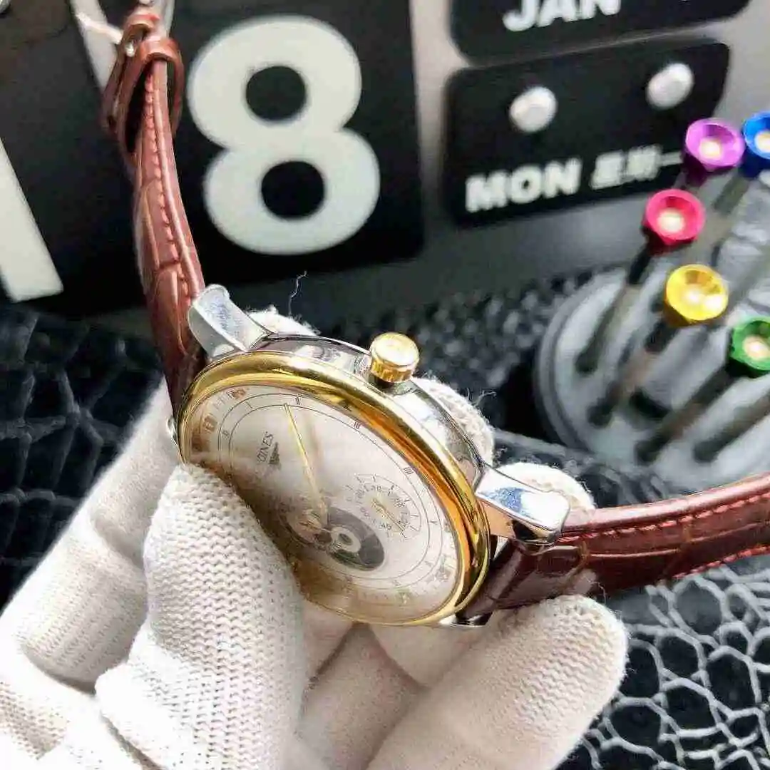 General Watches Patek Philippe Watch Men's Watch Paired with Original Fully Automatic Mechanical Movement Top Grade 316 Precision Steel Case Case with Mineral Super Strong Mirror Diameter 40mm KK04950 3 view 4