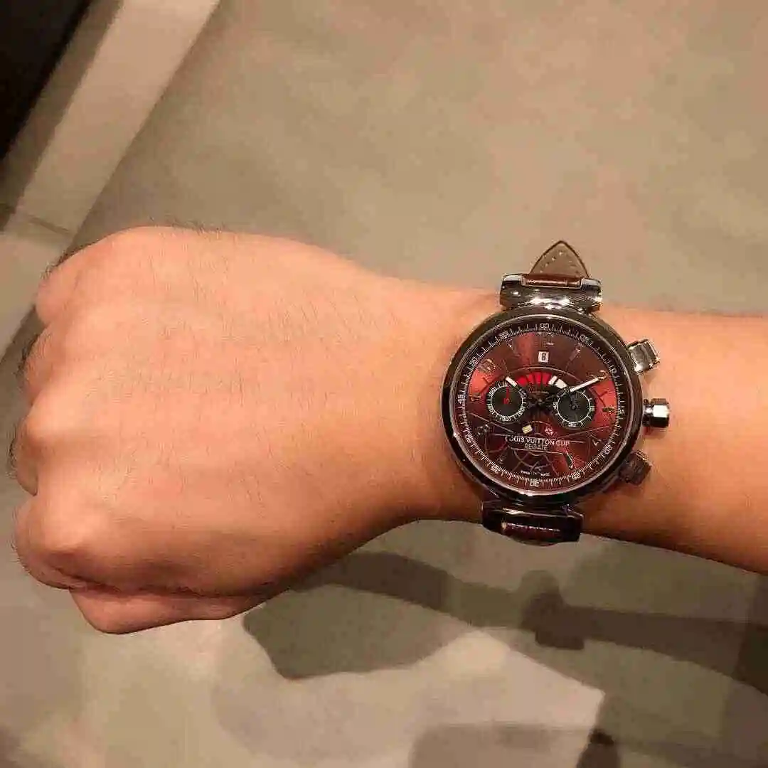General Watches LV watch for men with original fully automatic mechanical movement, top grade 316 precision steel case with mineral super strong mirror diameter 42mm KK02950 view 2