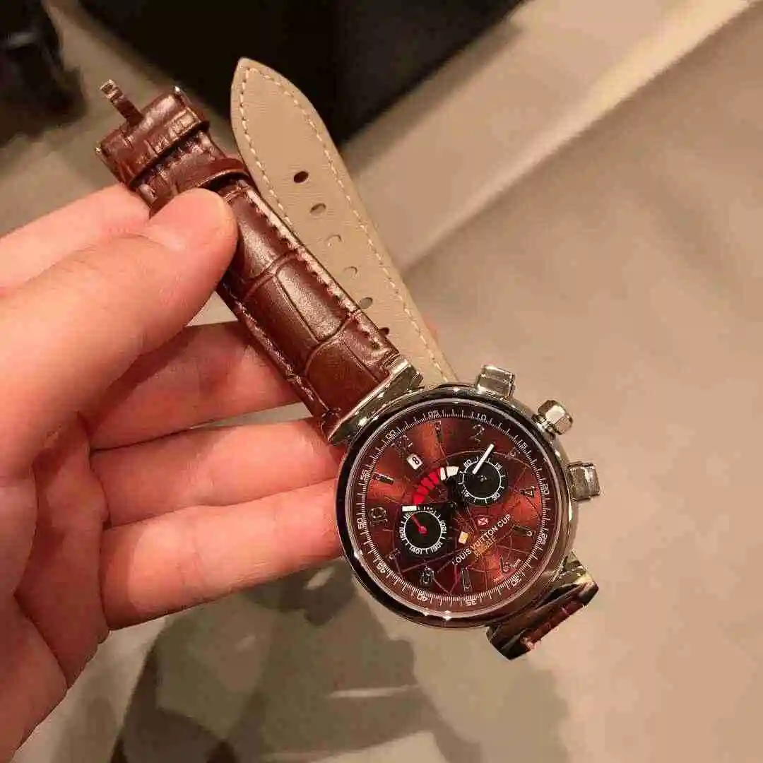 General Watches LV watch for men with original fully automatic mechanical movement, top grade 316 precision steel case with mineral super strong mirror diameter 42mm KK02950 view 5