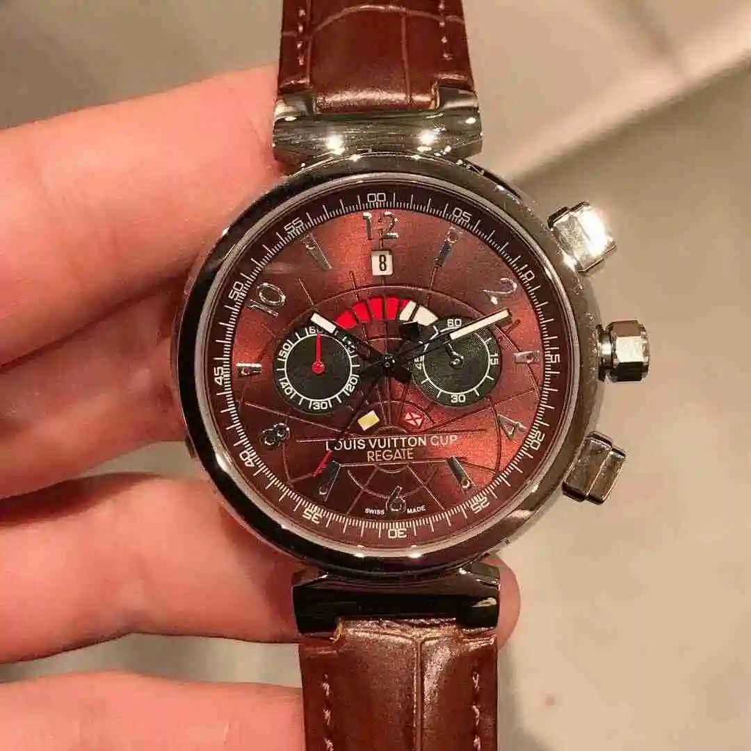 General Watches LV watch for men with original fully automatic mechanical movement, top grade 316 precision steel case with mineral super strong mirror diameter 42mm KK02950 view 6