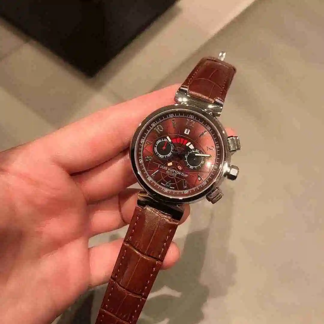 General Watches LV watch for men with original fully automatic mechanical movement, top grade 316 precision steel case with mineral super strong mirror diameter 42mm KK02950 view 8