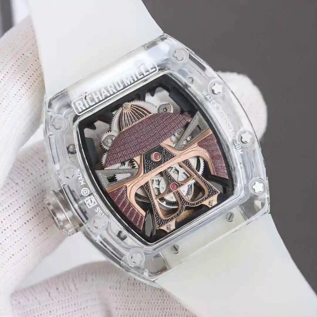 General Watches Richard Mille Richard Miller Watch Men's Watch Paired with Original Fully Automatic Mechanical Movement Top Grade 316 Precision Steel Case with Mineral Super Strong Mirror Diameter 47mm kk016500 view 3