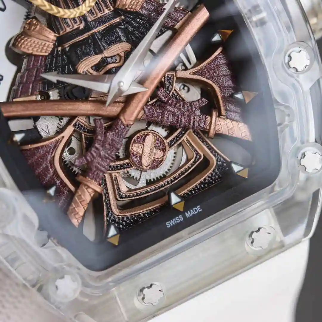 General Watches Richard Mille Richard Miller Watch Men's Watch Paired with Original Fully Automatic Mechanical Movement Top Grade 316 Precision Steel Case with Mineral Super Strong Mirror Diameter 47mm kk016500 view 5