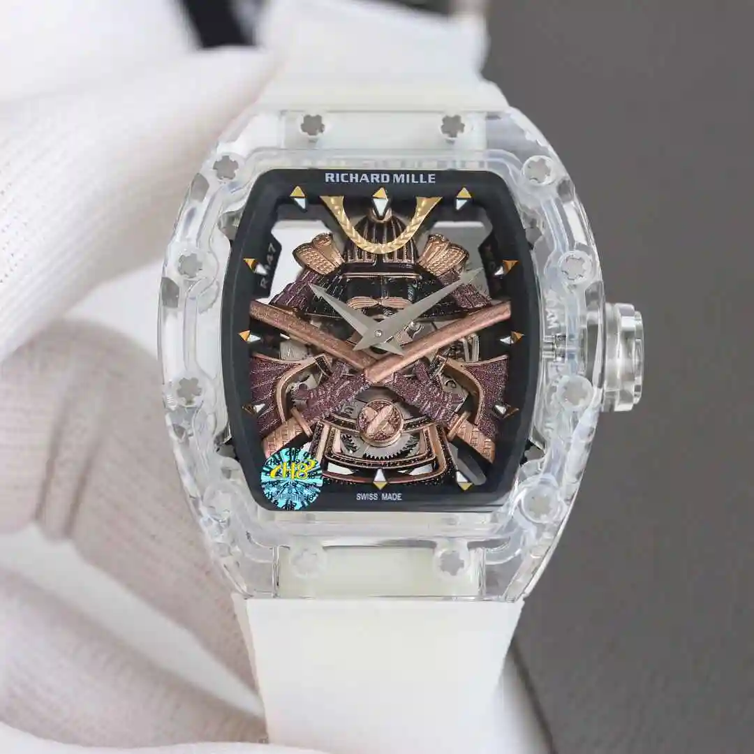 General Watches Richard Mille Richard Miller Watch Men's Watch Paired with Original Fully Automatic Mechanical Movement Top Grade 316 Precision Steel Case with Mineral Super Strong Mirror Diameter 47mm kk016500 view 8