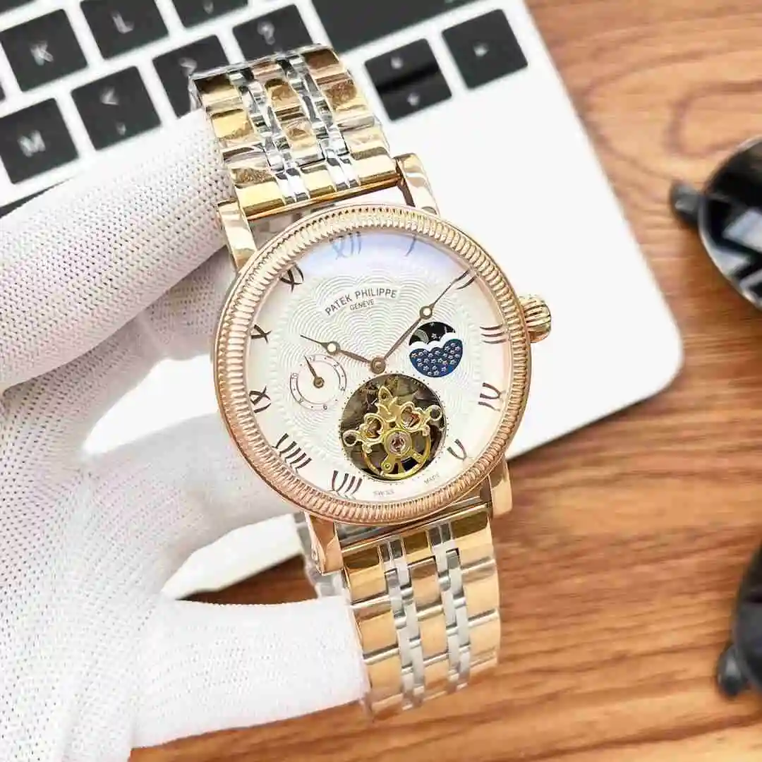 General Watches Patek Philippe Watch Men's Watch Paired with Original Fully Automatic Mechanical Movement Top Grade 316 Precision Steel Case Case with Mineral Super Strong Mirror Diameter 43mm KK05250 view 6