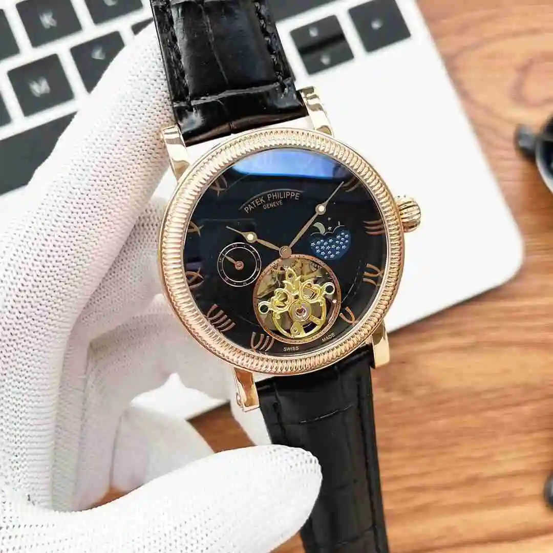 General Watches Patek Philippe Watch Men's Watch Paired with Original Fully Automatic Mechanical Movement Top Grade 316 Precision Steel Case Case with Mineral Super Strong Mirror Diameter 43mm KK05250 view 7