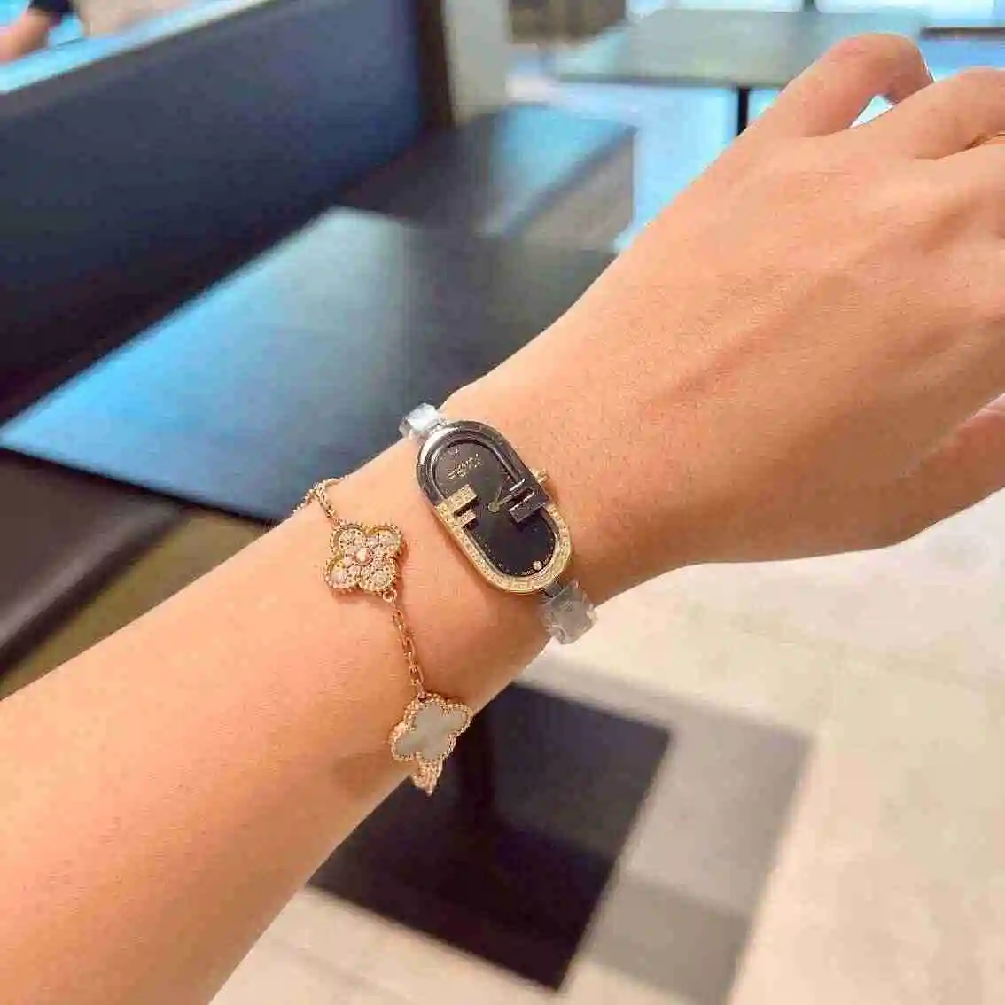 General Watches Fendi Fendi Watch Women's Watch Paired with Original Fully Automatic Mechanical Movement Top Grade 316 Precision Steel Case with Mineral Super Strong Mirror Diameter 17 x 32mm KK03650 1 view 2